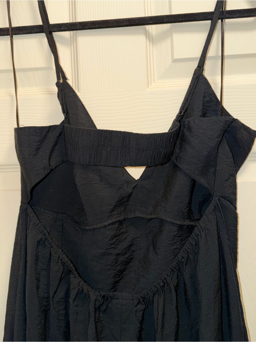 a new day Black Spaghetti Strap Maxi Dress with Open Back- SIZE LARGE - Picture 6 of 6